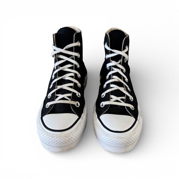 Converse Chuck Taylor All Star Platform High-Top Sneakers Women's Size 6 Black - Picture 5 of 10